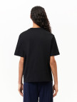 Lacoste Kadın Relaxed Fit Bisiklet Yaka Siyah T-Shirt Lacoste Kadın Relaxed Fit Bisiklet Yaka Siyah T-Shirt