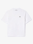 Lacoste Kadın Relaxed Fit Bisiklet Yaka Beyaz T-Shirt Lacoste Kadın Relaxed Fit Bisiklet Yaka Beyaz T-Shirt