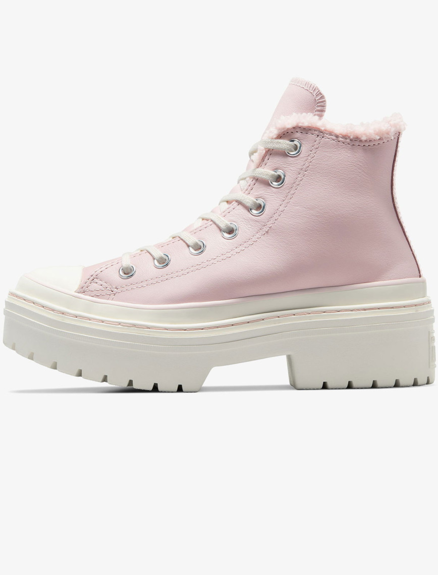 Converse Chuck Taylor All Star Lugged Heel Kadın Pembe Deri Platform Bot Converse Chuck Taylor All Star Lugged Heel Kadın Pembe Deri Platform Bot