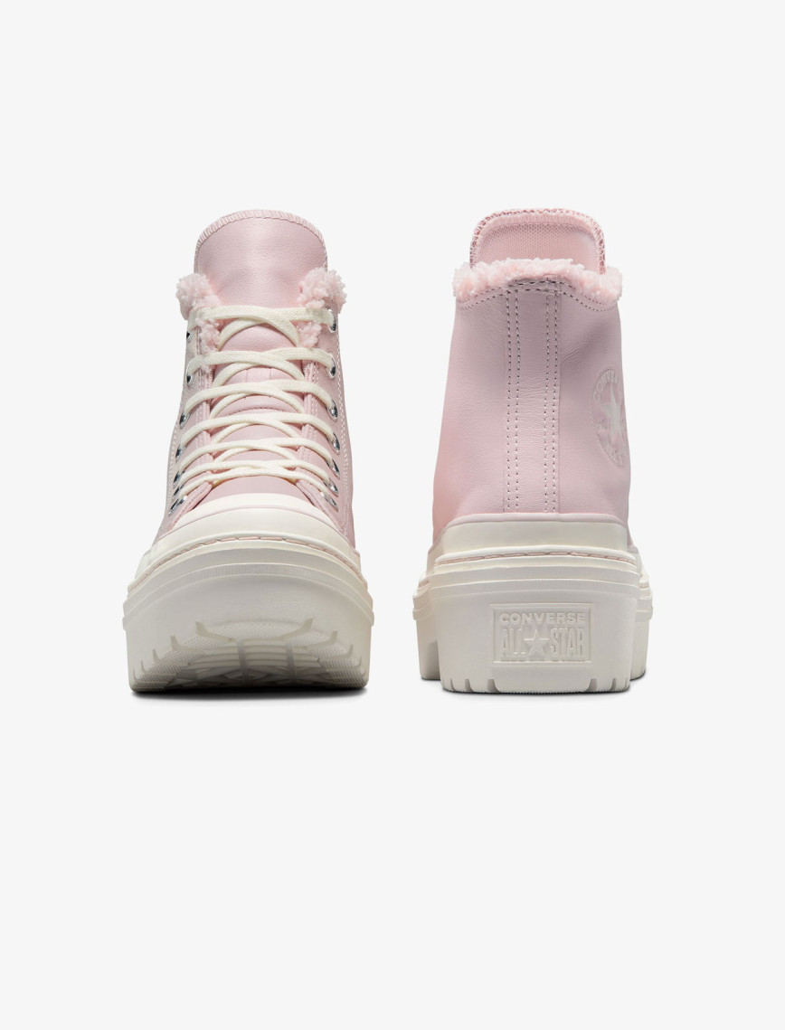 Converse Chuck Taylor All Star Lugged Heel Kadın Pembe Deri Platform Bot Converse Chuck Taylor All Star Lugged Heel Kadın Pembe Deri Platform Bot