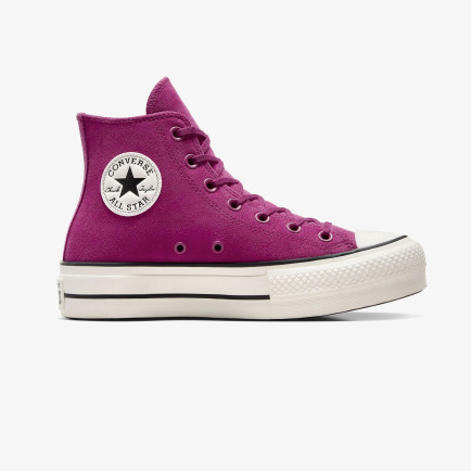 Converse Chuck Taylor All Star Lift Unisex Mor Süet Platform Sneaker Converse Chuck Taylor All Star Lift Unisex Mor Süet Platform Sneaker