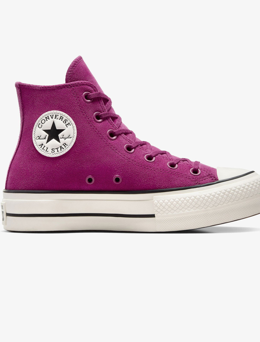 Converse Chuck Taylor All Star Lift Unisex Mor Süet Platform Sneaker Converse Chuck Taylor All Star Lift Unisex Mor Süet Platform Sneaker