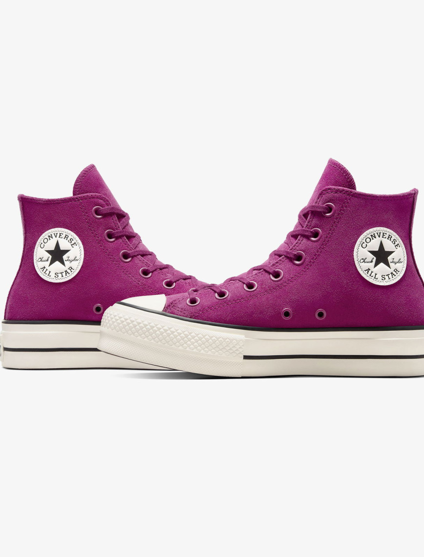Converse Chuck Taylor All Star Lift Unisex Mor Süet Platform Sneaker Converse Chuck Taylor All Star Lift Unisex Mor Süet Platform Sneaker