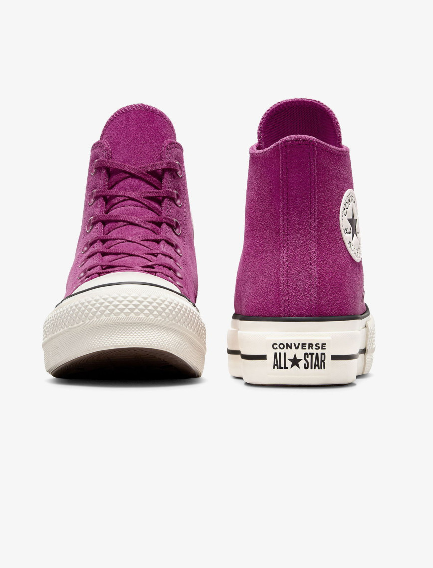 Converse Chuck Taylor All Star Lift Unisex Mor Süet Platform Sneaker Converse Chuck Taylor All Star Lift Unisex Mor Süet Platform Sneaker