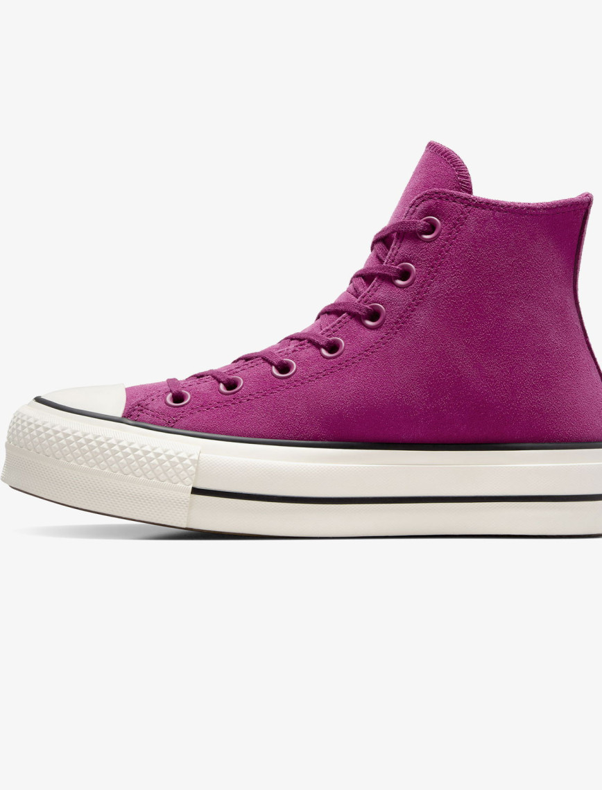 Converse Chuck Taylor All Star Lift Unisex Mor Süet Platform Sneaker Converse Chuck Taylor All Star Lift Unisex Mor Süet Platform Sneaker