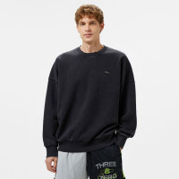 Under Armour icon Hwt Flc Wash Os Crew Erkek Siyah Sweatshirt Under Armour icon Hwt Flc Wash Os Crew Erkek Siyah Sweatshirt