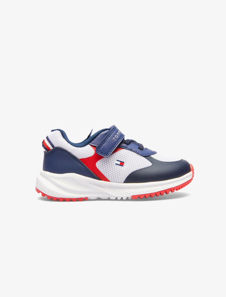 Tommy Hilfiger Flag Low Cut Velcro Çocuk Yeşil Spor Ayakkabı