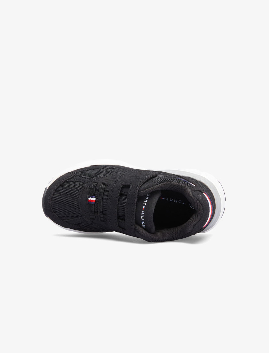 Tommy Hilfiger Flag Low Cut Lace-Up Velcro Bebek Siyah Spor Ayakkabı Tommy Hilfiger Flag Low Cut Lace-Up Velcro Bebek Siyah Spor Ayakkabı