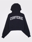 Converse Classic Kadın Fermuarlı Siyah Hoodie Converse Classic Kadın Fermuarlı Siyah Hoodie