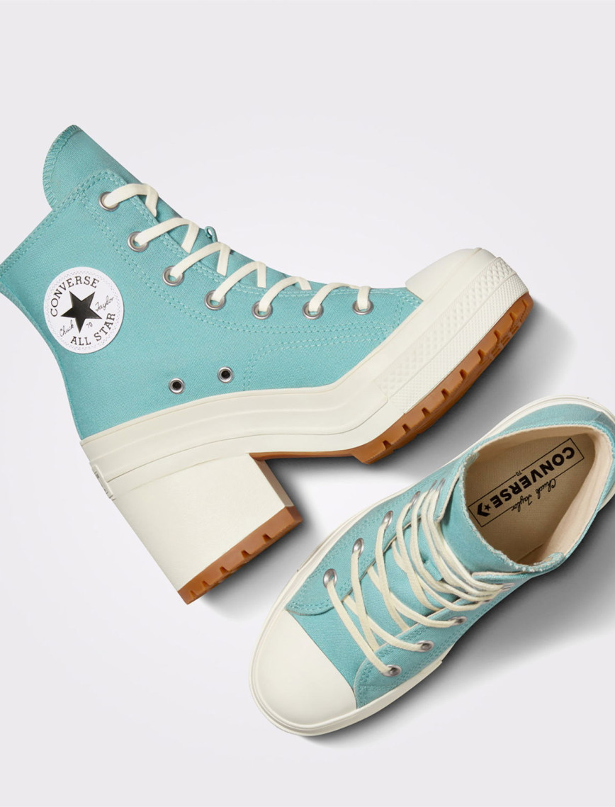 Converse Chuck 70 De Luxe Heel Kadın Mavi Platform Sneaker Converse Chuck 70 De Luxe Heel Kadın Mavi Platform Sneaker