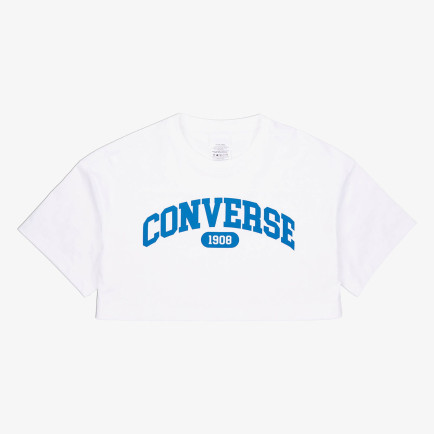 Converse Sporty Cropped Kadın Beyaz T-Shirt Converse Sporty Cropped Kadın Beyaz T-Shirt