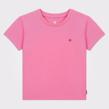 Converse Slim Fit Kadın Pembe T-Shirt Converse Slim Fit Kadın Pembe T-Shirt
