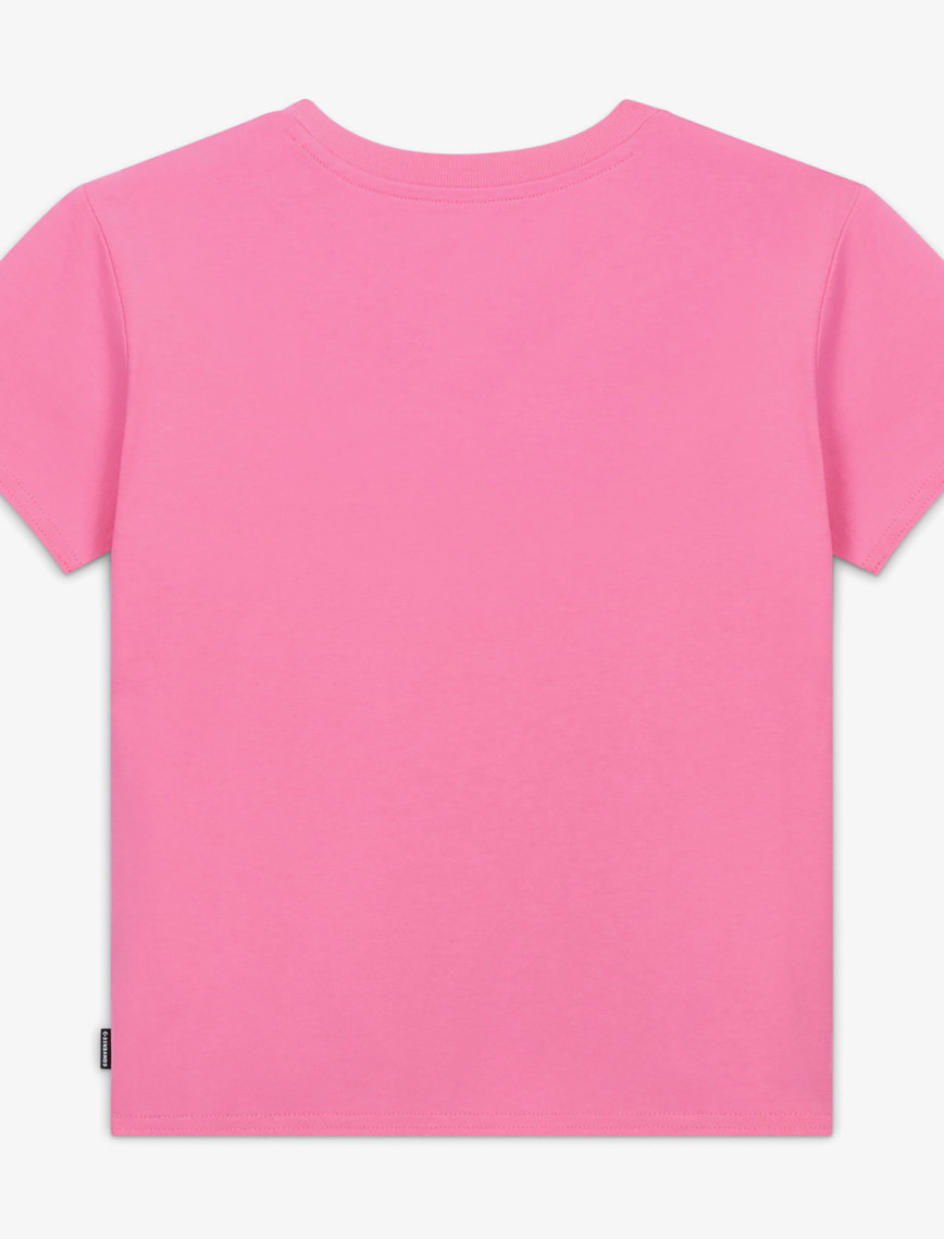 Converse Slim Fit Kadın Pembe T-Shirt Converse Slim Fit Kadın Pembe T-Shirt