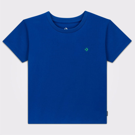 Converse Slim Fit Kadın Mavi T-Shirt Converse Slim Fit Kadın Mavi T-Shirt