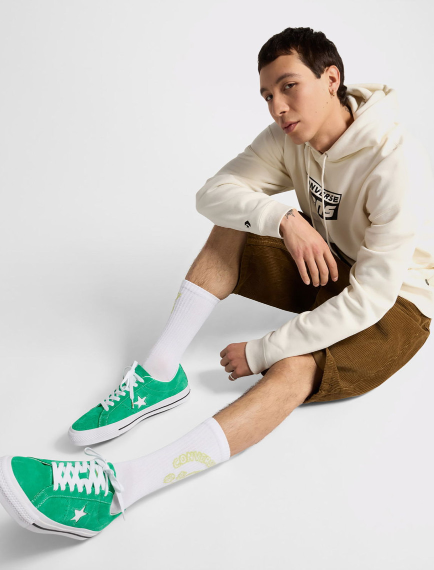 Converse One Star Pro Unisex Yeşil Süet Sneaker Converse One Star Pro Unisex Yeşil Süet Sneaker