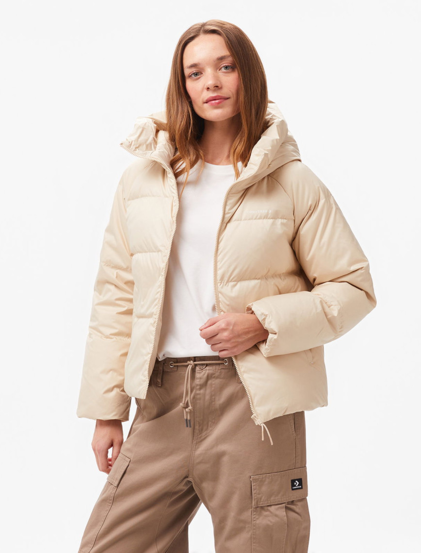 Converse Classic Kadın Kapüşonlu Siyah Ceket Converse Classic Kadın Kapüşonlu Siyah Ceket