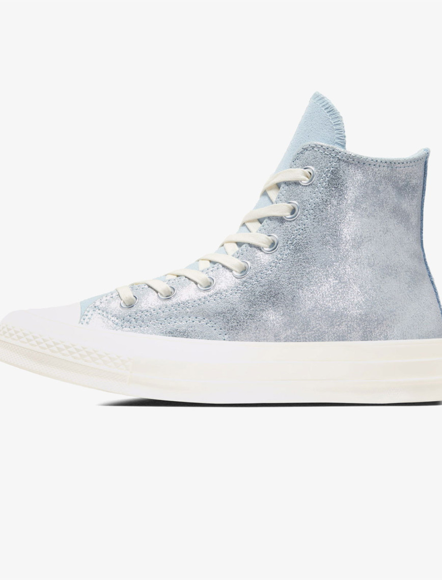 Converse Chuck 70 Suede Shimmer Unisex Mavi Süet Sneaker Converse Chuck 70 Suede Shimmer Unisex Mavi Süet Sneaker