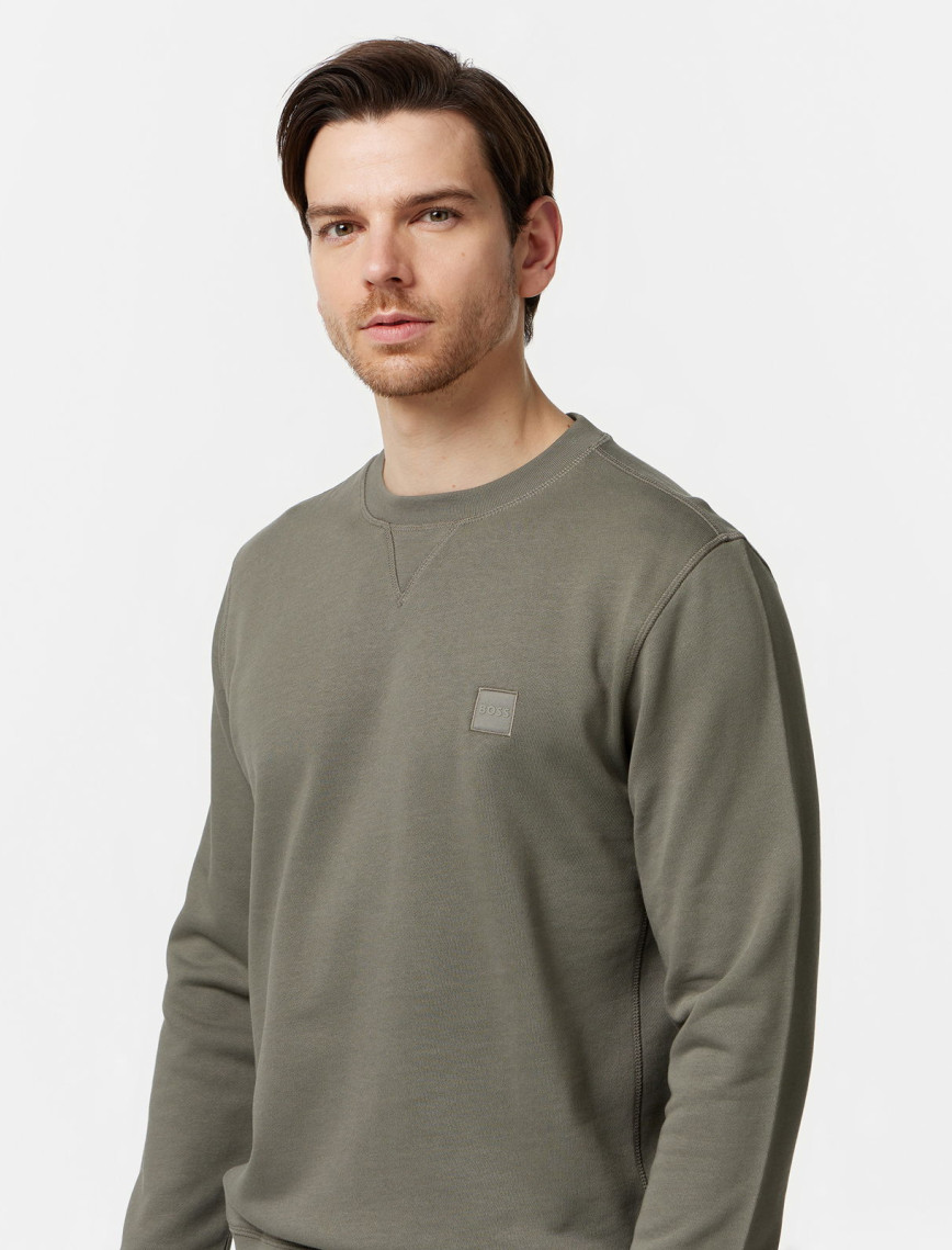 Boss Erkek Gri Sweatshirt