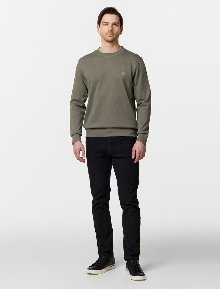 Boss Erkek Gri Sweatshirt
