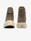 Converse Chuck 70 De Luxe Squared Unisex Haki Deri Platform Sneaker Converse Chuck 70 De Luxe Squared Unisex Haki Deri Platform Sneaker