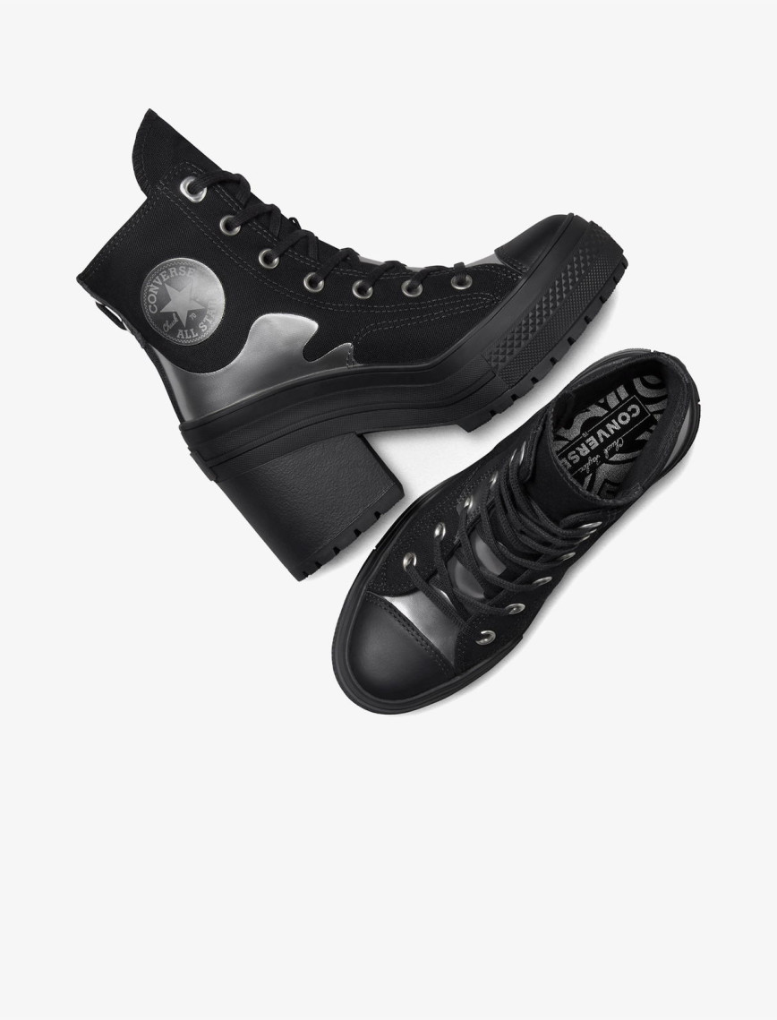 Converse Chuck 70 De Luxe Heel Chrome Unisex Siyah Platform Sneaker Converse Chuck 70 De Luxe Heel Chrome Unisex Siyah Platform Sneaker