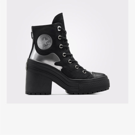 Converse Chuck 70 De Luxe Heel Chrome Unisex Siyah Platform Sneaker Converse Chuck 70 De Luxe Heel Chrome Unisex Siyah Platform Sneaker
