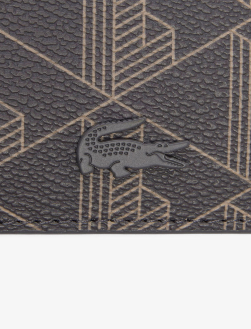 Lacoste The Blend Erkek Monogram Gri Cüzdan Lacoste The Blend Erkek Monogram Gri Cüzdan