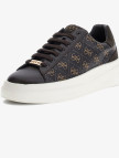 Guess Elba Logo Erkek Kahverengi Sneaker