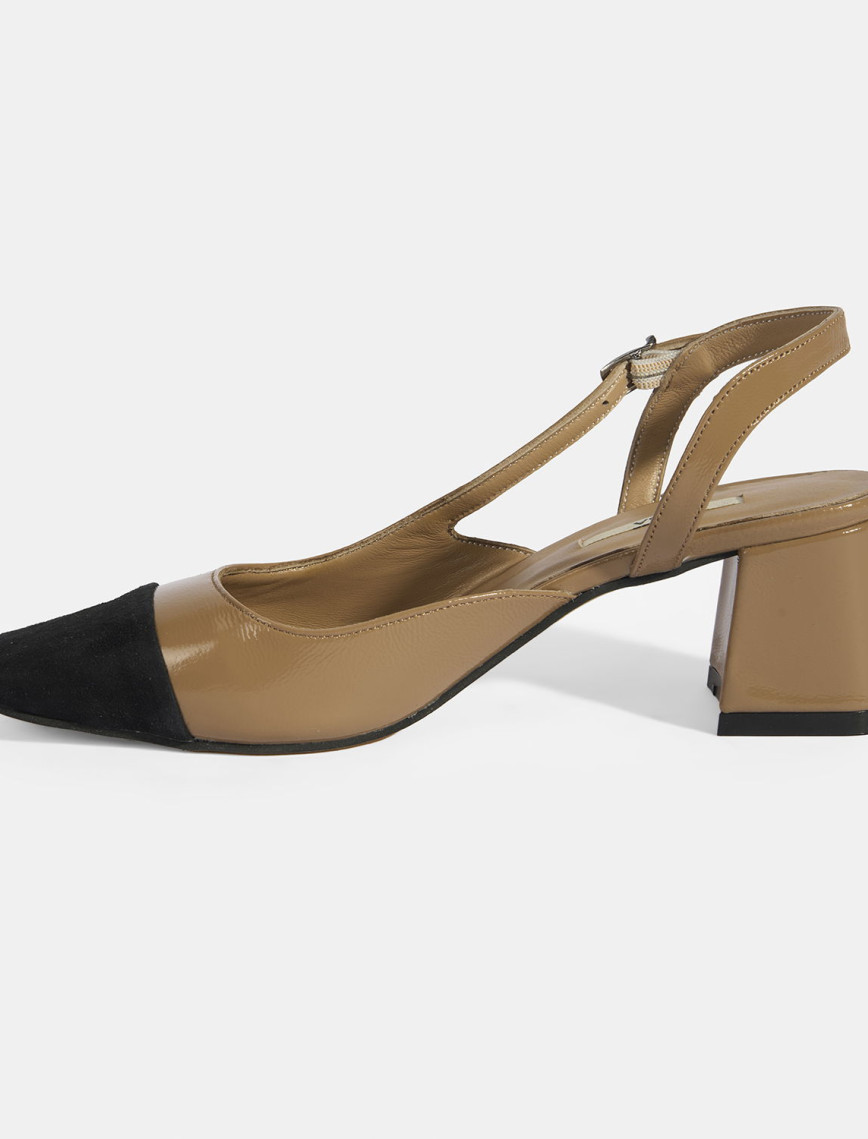 Kadın Kahve Deri Topuklu Klasik Ayakkabı Kadın Kahve Deri Topuklu Klasik Ayakkabı