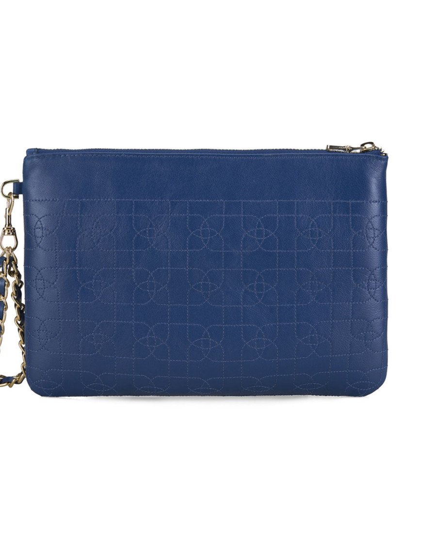 Vionya Lacivert Nakışlı El Çantası Vionya Lacivert Nakışlı El Çantası