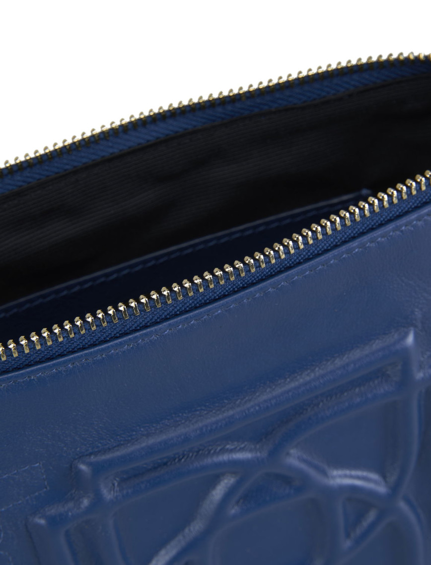 Vionya Lacivert Nakışlı El Çantası Vionya Lacivert Nakışlı El Çantası