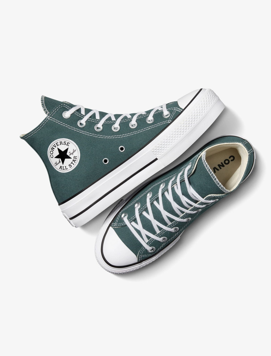 Converse Chuck Taylor All Star Lift Unisex Yeşil Platform Sneaker Converse Chuck Taylor All Star Lift Unisex Yeşil Platform Sneaker