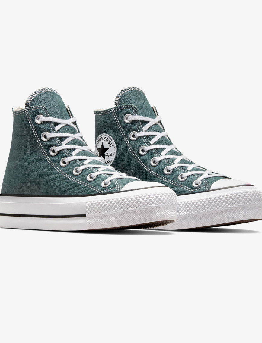Converse Chuck Taylor All Star Lift Unisex Yeşil Platform Sneaker Converse Chuck Taylor All Star Lift Unisex Yeşil Platform Sneaker