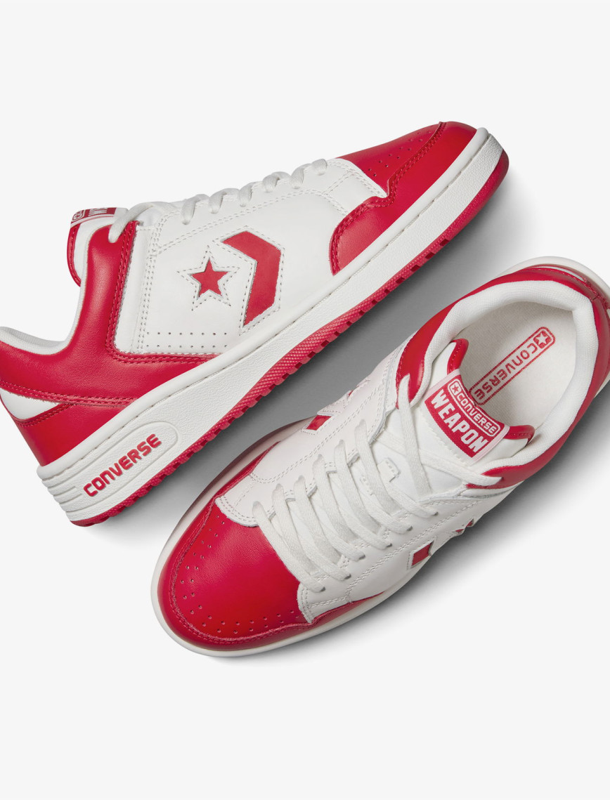 Converse Weapon Unisex Kırmızı Deri Sneaker Converse Weapon Unisex Kırmızı Deri Sneaker