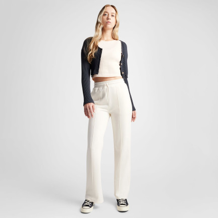 Converse Wide-Leg French Terry Kadın Krem Eşofman Altı Converse Wide-Leg French Terry Kadın Krem Eşofman Altı