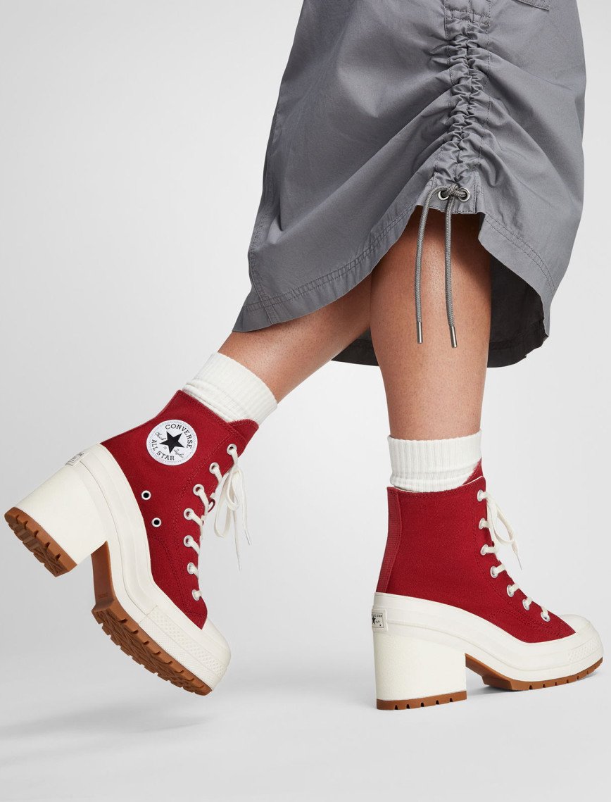 Converse Chuck 70 De Luxe Heel Unisex Bordo Platform Sneaker Converse Chuck 70 De Luxe Heel Unisex Bordo Platform Sneaker