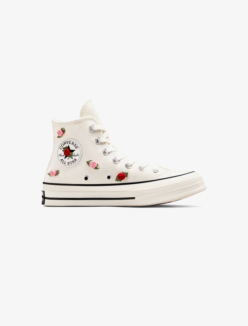 Converse Chuck 70 Roses Unisex Krem Sneaker Converse Chuck 70 Roses Unisex Krem Sneaker