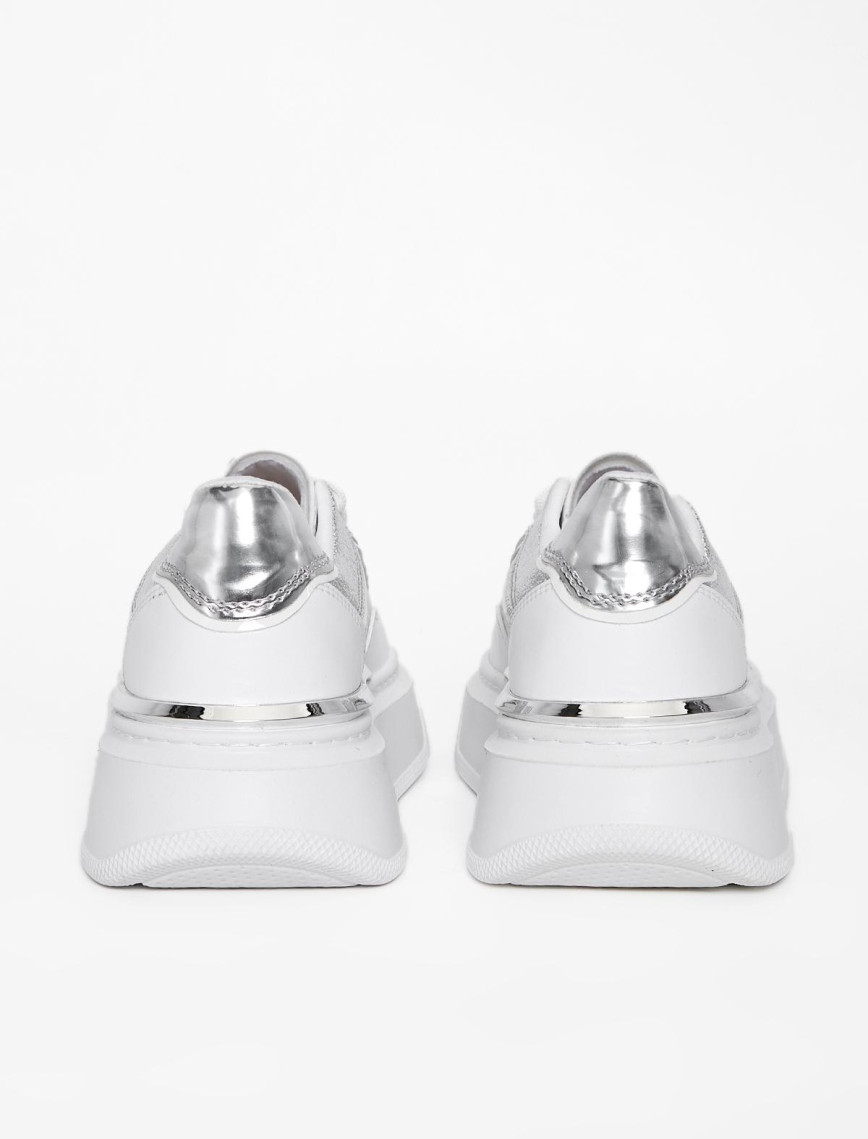 Valmenti Kadın Beyaz Gümüş Vegan Sneakers & Spor Ayakkabı Valmenti Kadın Beyaz Gümüş Vegan Sneakers & Spor Ayakkabı