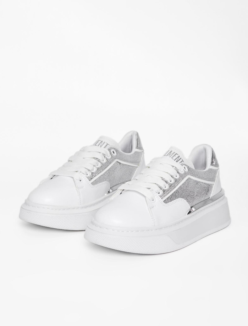 Valmenti Kadın Beyaz Gümüş Vegan Sneakers & Spor Ayakkabı Valmenti Kadın Beyaz Gümüş Vegan Sneakers & Spor Ayakkabı