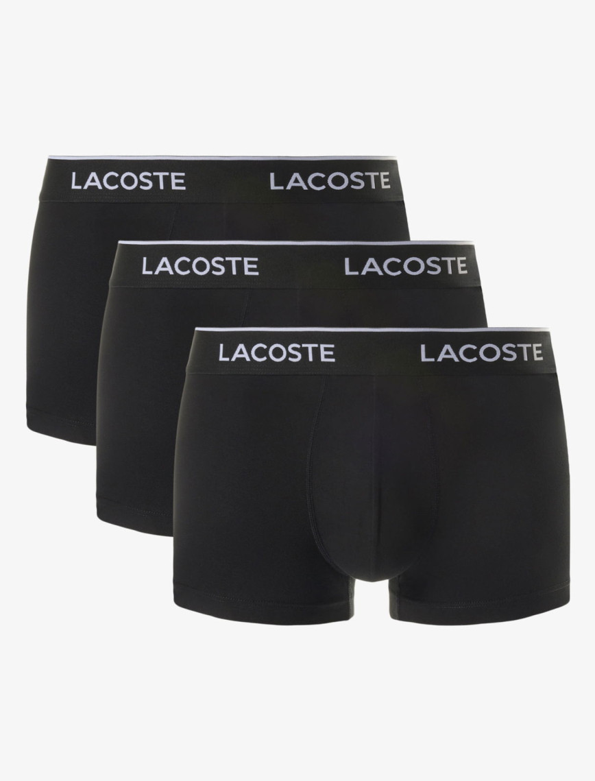 Lacoste Erkek 3'lü Siyah Boxer Lacoste Erkek 3'lü Siyah Boxer