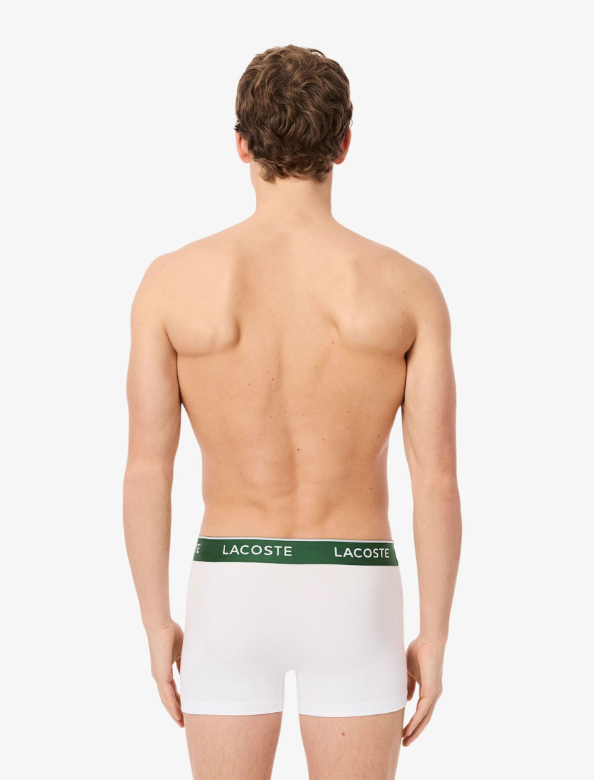 Lacoste Erkek 3'lü Beyaz Boxer Lacoste Erkek 3'lü Beyaz Boxer