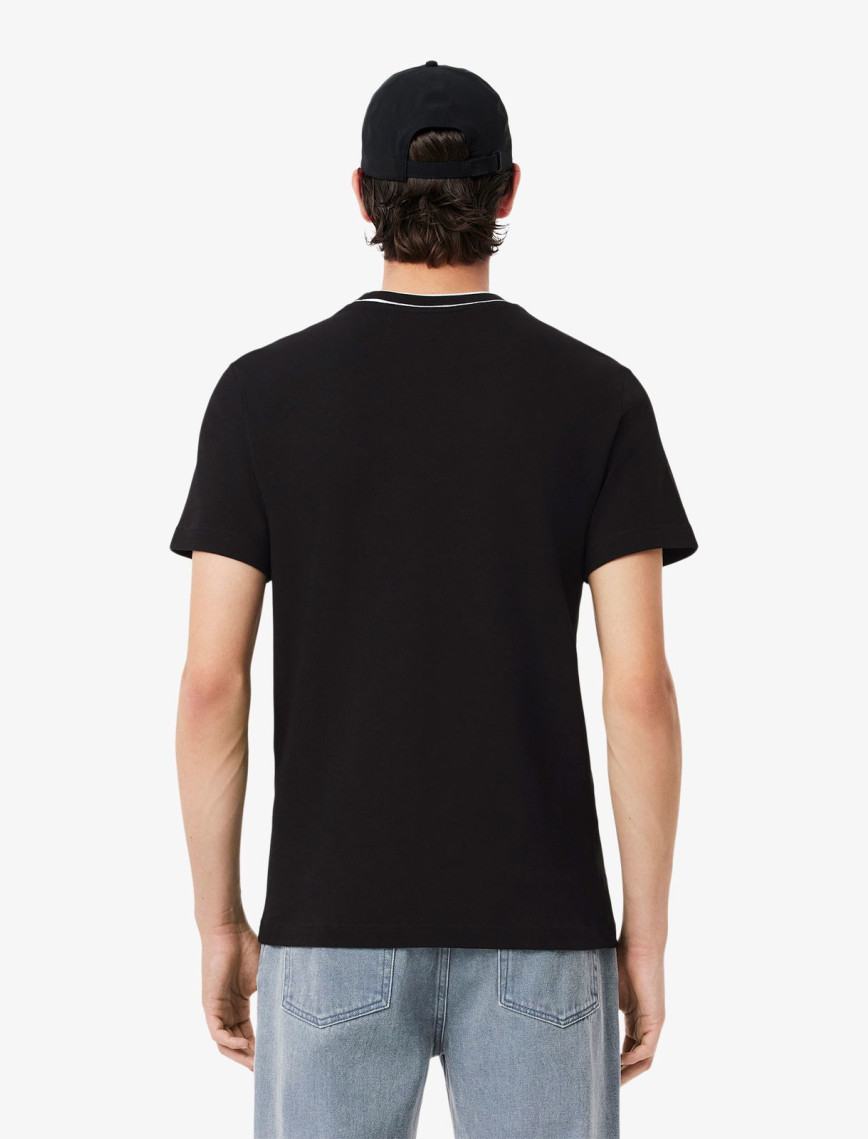 Lacoste Erkek Regular Fit Bisiklet Yaka Siyah T-Shirt Lacoste Erkek Regular Fit Bisiklet Yaka Siyah T-Shirt