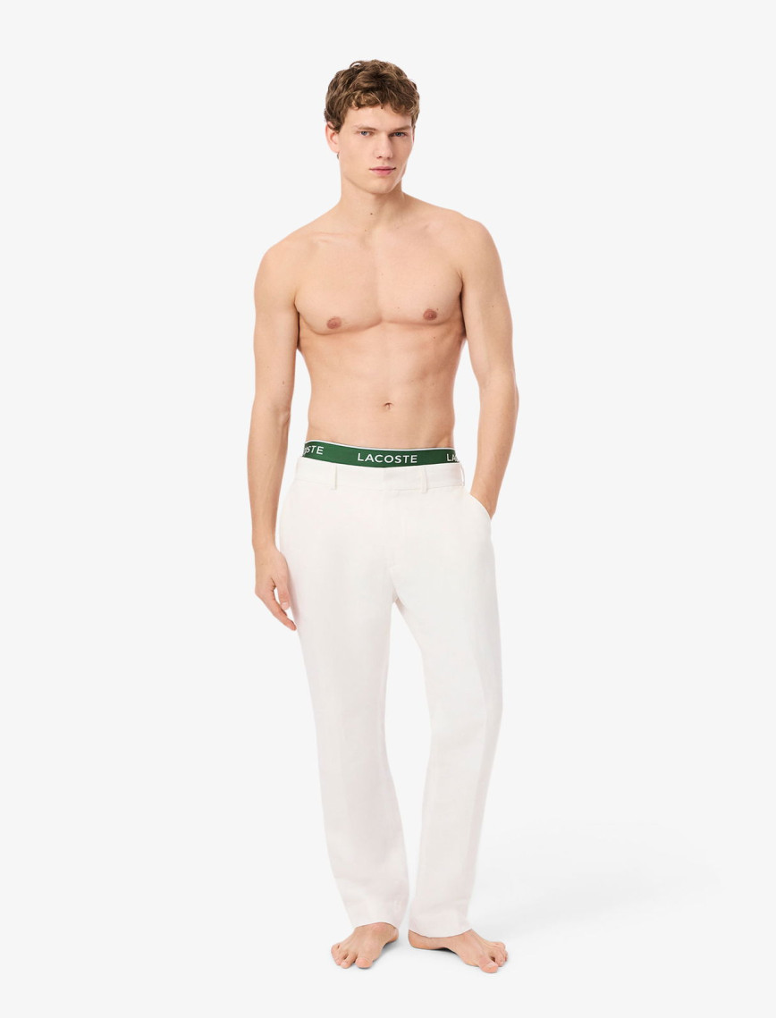 Lacoste Erkek 3'lü Beyaz Boxer Lacoste Erkek 3'lü Beyaz Boxer