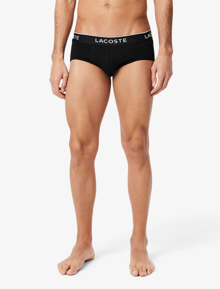 Lacoste Erkek 3'lü Siyah Külot Lacoste Erkek 3'lü Siyah Külot
