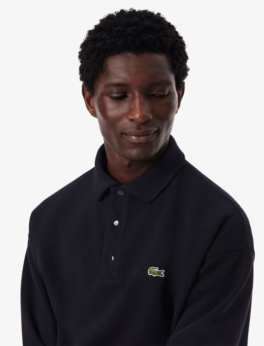 Lacoste Erkek Loose Fit Polo Yaka Lacivert Sweatshirt Lacoste Erkek Loose Fit Polo Yaka Lacivert Sweatshirt