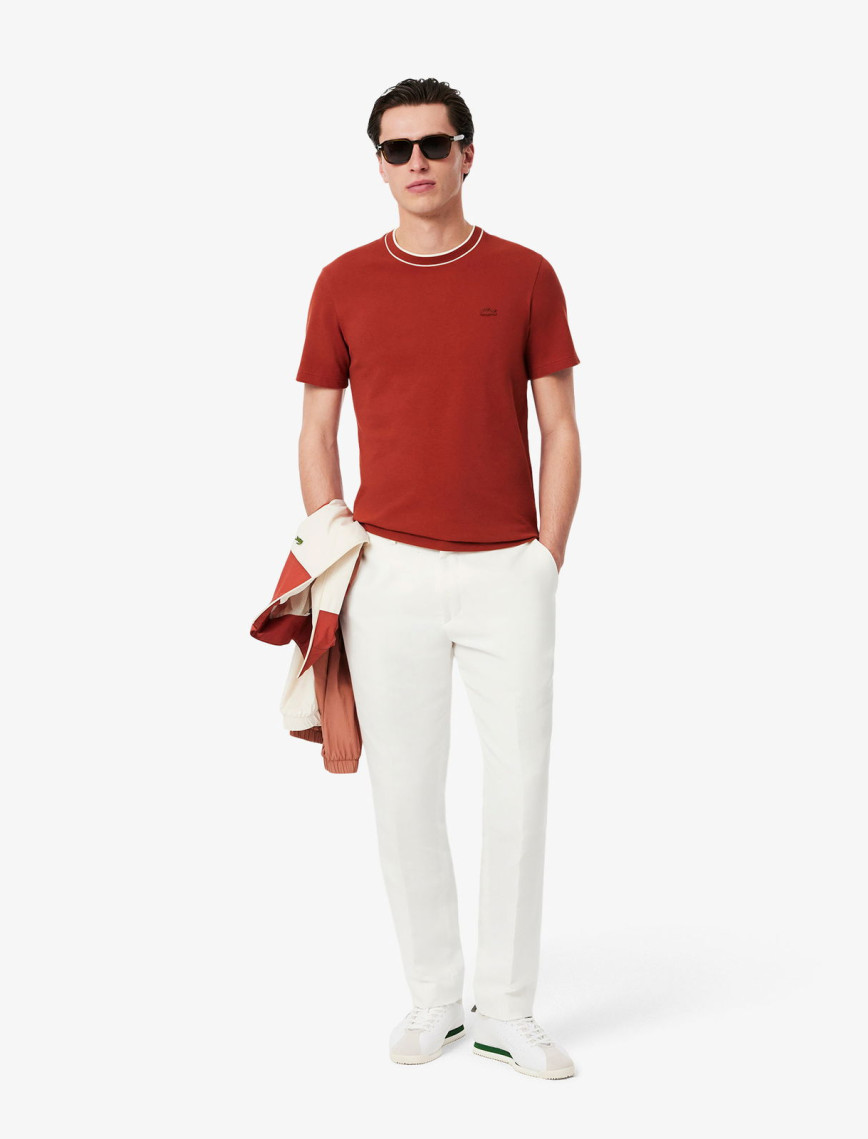 Lacoste Erkek Regular Fit Bisiklet Yaka Kırmızı T-Shirt Lacoste Erkek Regular Fit Bisiklet Yaka Kırmızı T-Shirt