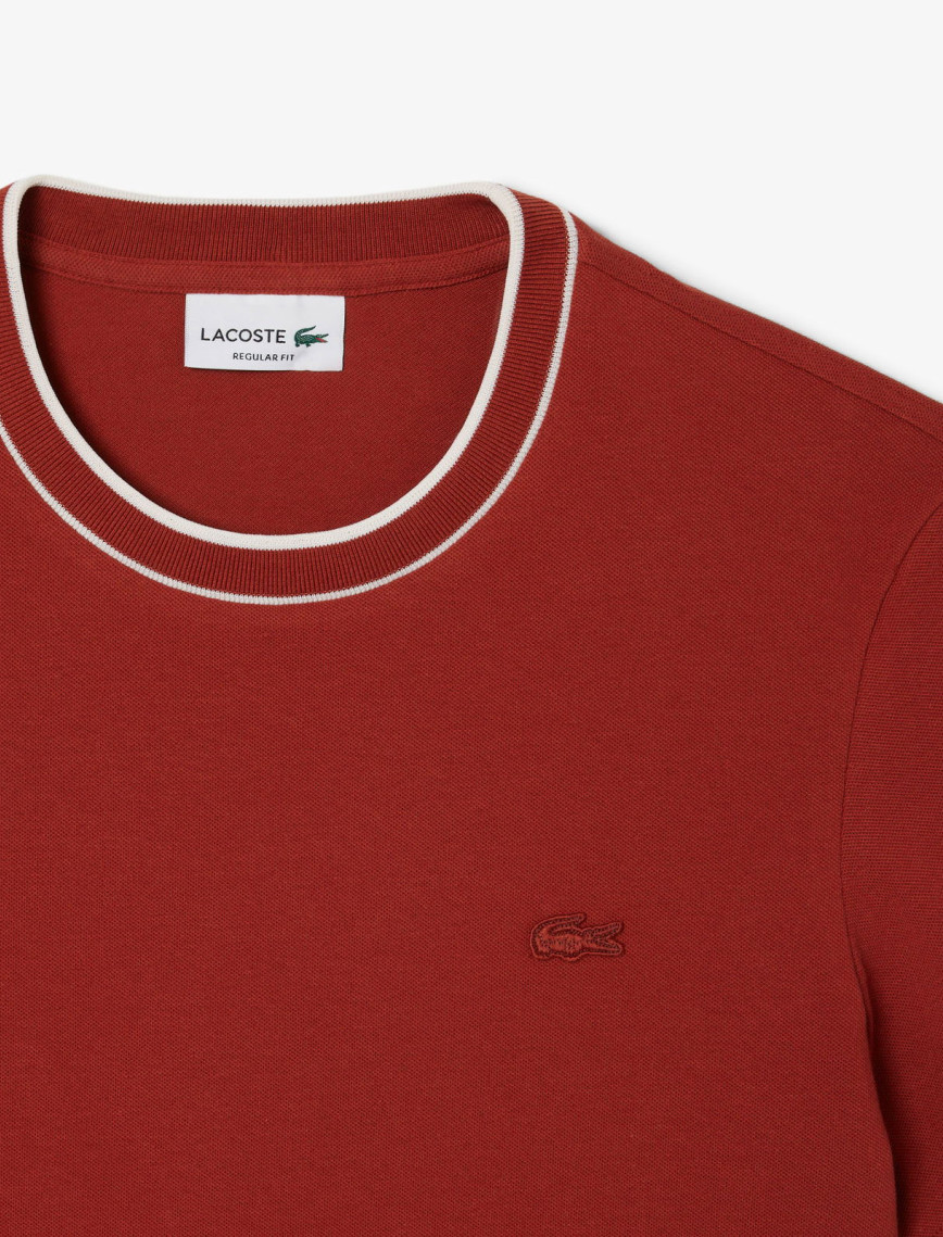 Lacoste Erkek Regular Fit Bisiklet Yaka Kırmızı T-Shirt Lacoste Erkek Regular Fit Bisiklet Yaka Kırmızı T-Shirt