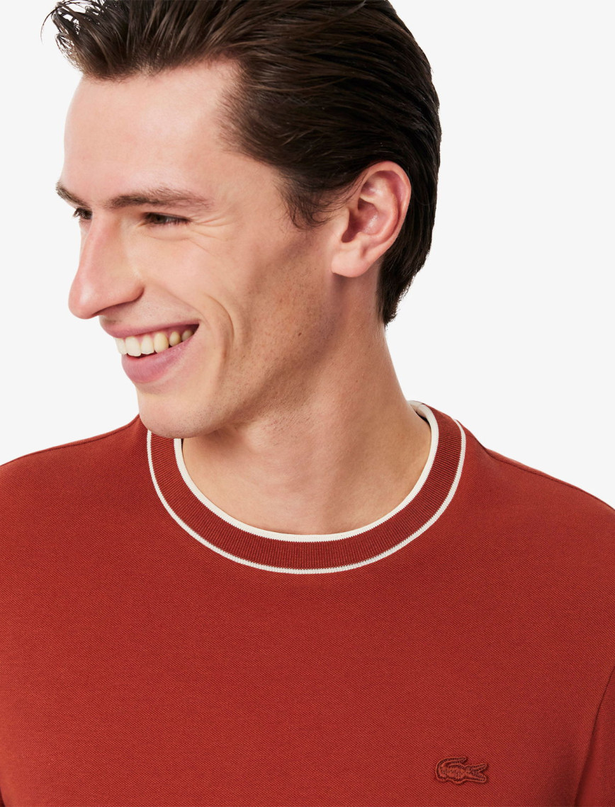 Lacoste Erkek Regular Fit Bisiklet Yaka Kırmızı T-Shirt Lacoste Erkek Regular Fit Bisiklet Yaka Kırmızı T-Shirt