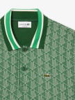 Lacoste Erkek Classic Fit Monogram Yeşil Polo Lacoste Erkek Classic Fit Monogram Yeşil Polo