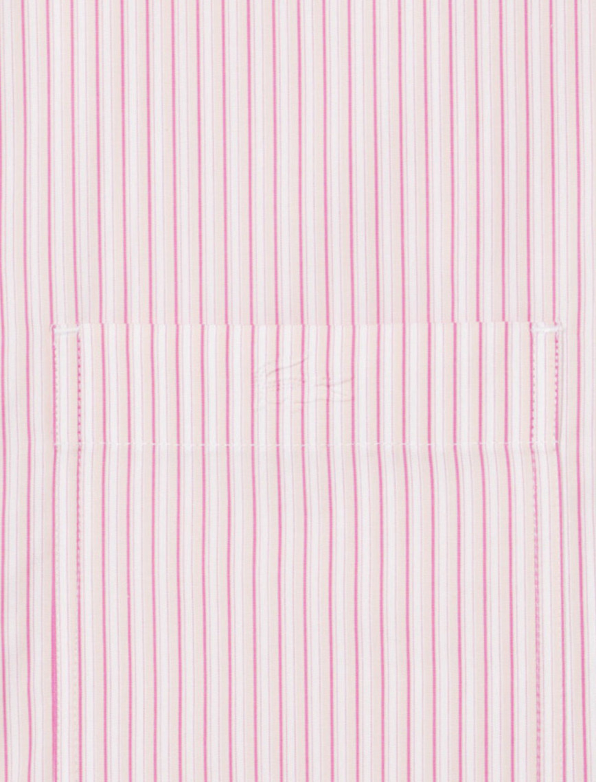 Lacoste Kadın Oversize Fit Çizgili Pembe Gömlek Lacoste Kadın Oversize Fit Çizgili Pembe Gömlek